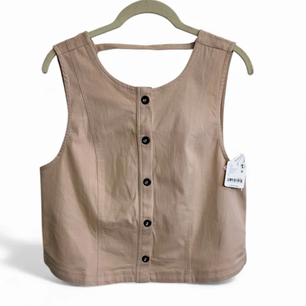 Free People Women's Blake Vest‎ Top, Size LARGE